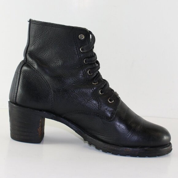 Frye Lace Up Ankle Leather Boots Womens (US 8) - Picture 4 of 10